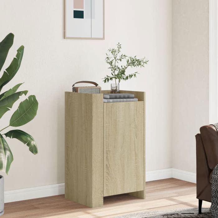 vidaXL Buffet chêne sonoma 45x35x75 cm bois dingénierie armoire armoire latérale armoire de rangement armoire placard 848397