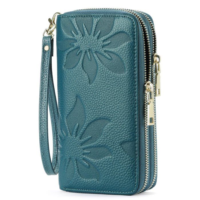 Portefeuille Femme Double Fermeture Éclair Long En Simili Cuir À Cartes Pochette Mode Porte Notes Femme Élégant Idée Cadeau Femme Chic Du 8,94 € | DHgate