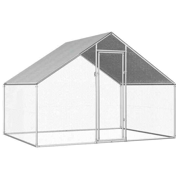 Meilleurs prix pour Lemon Clapier cottage à lapin,VIDAXL,Poulailler d'extérieur 2,75 x 2 x 1,92 m Acier galvanisé CCL51013869