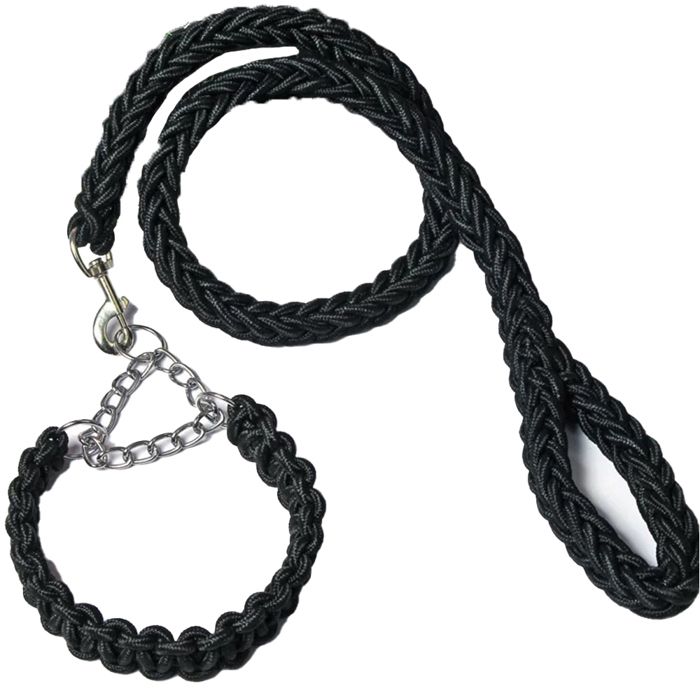 Comparer les prix de Ensemble collier et laisse pour chien, laisse en corde et collier de dressage pour chiens de petite, moyenne et grande taille