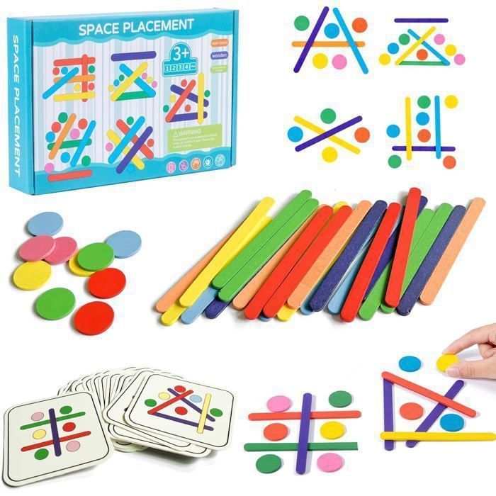 Puzzle Montessori en Bois - Le Jeu Éducatif pour l'Éveil des Enfants