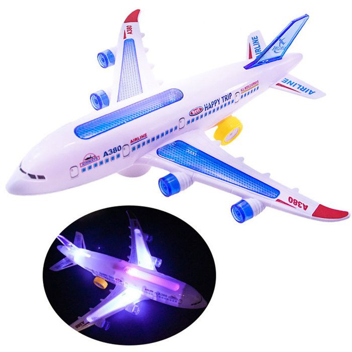 Vvikizy Avion de jouets daction pour enfants électriques AVICE ARRIVITATIQUE DACTION ÉLECTRIQUE AVOIR AVEC LES jeux jouet