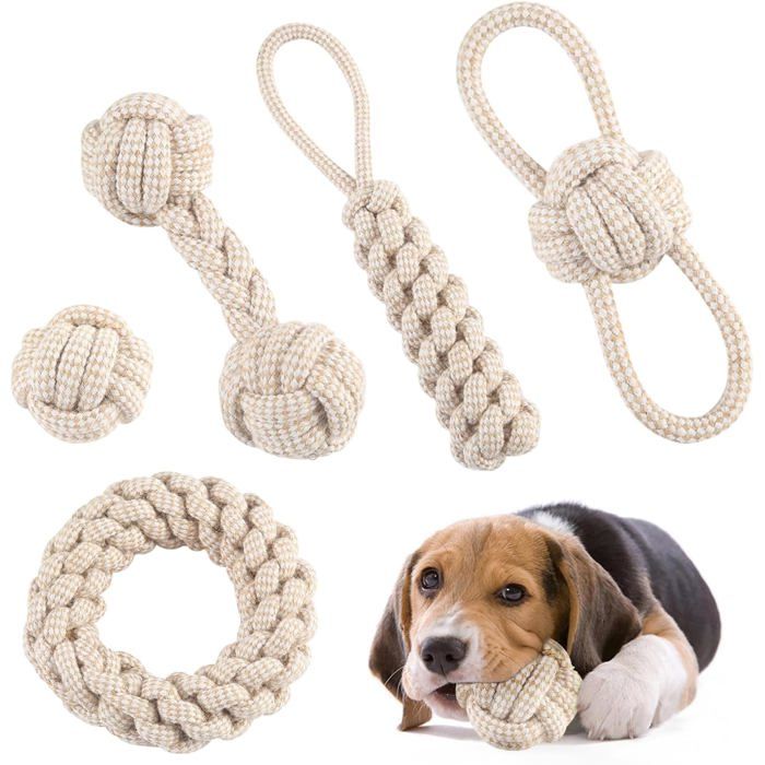 5PCS Jouet En Corde Pour Petit Chien Cordes Pour Chien Jouet Pour Le Nettoyage Des Dents Et La Mastication 5PCS Jouet En Corde Pour Petit Chien Cordes Pour Chien Jouet Pour Le Nettoyage Des Dents Et La Mastication