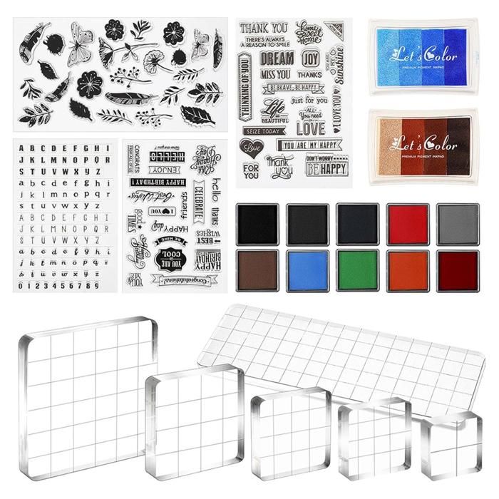 Lot De 72 Tampons Alphabet Pour Poterie – Argile, Céramique, Savon Et Fondant – Impression 3D Précise