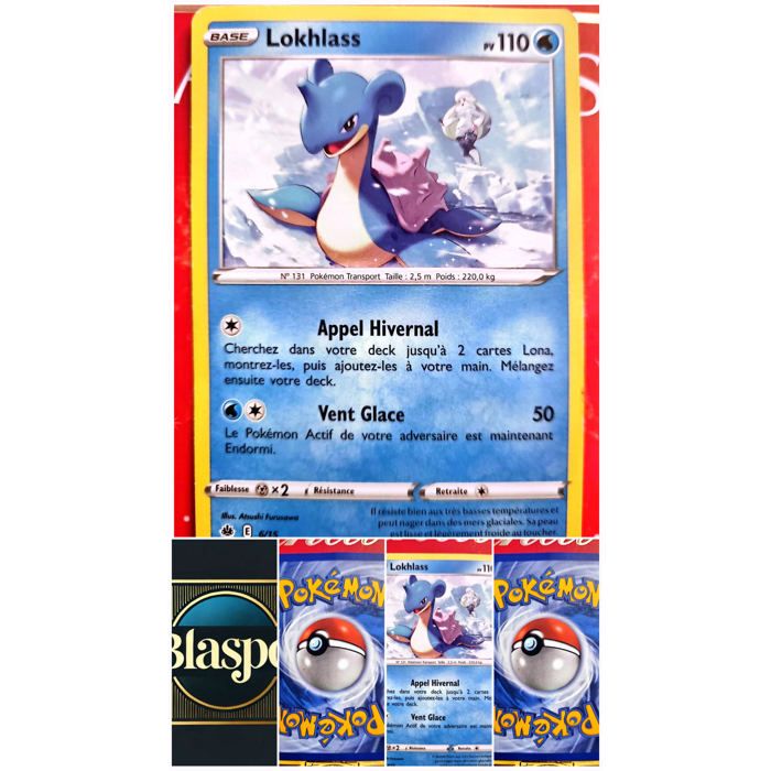 Carte Pokémon Lokhlass PV 110 – Carte Officielle – Française