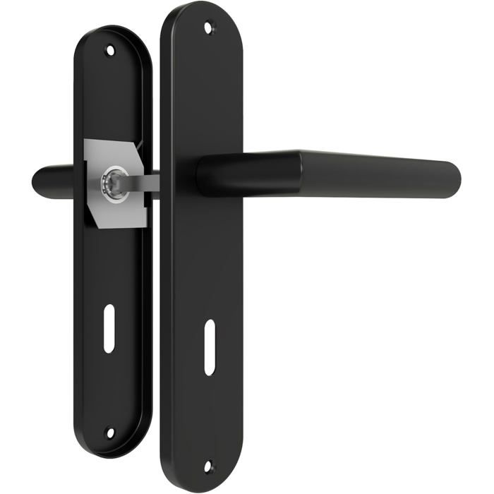 Poignée De Porte Intérieure Moderne Gris Brossé – Arieni, Métal, Look élégant