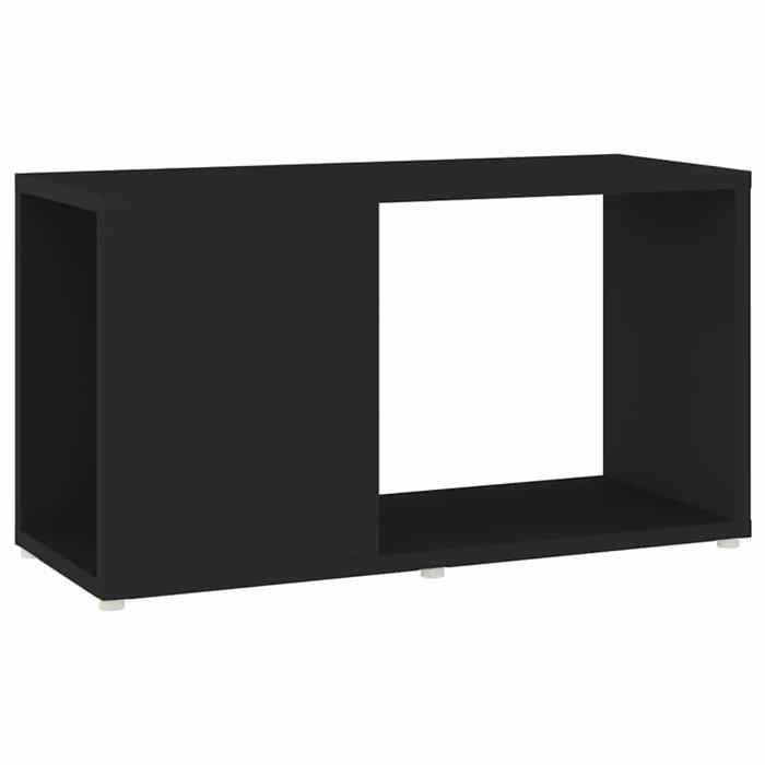 Luxueux Best*Meuble TV（1 PC) - JMS - Support TV/TABLE TV - Meuble salon - Noir 60x24x32cm Bois dingénierie M4224562622406
