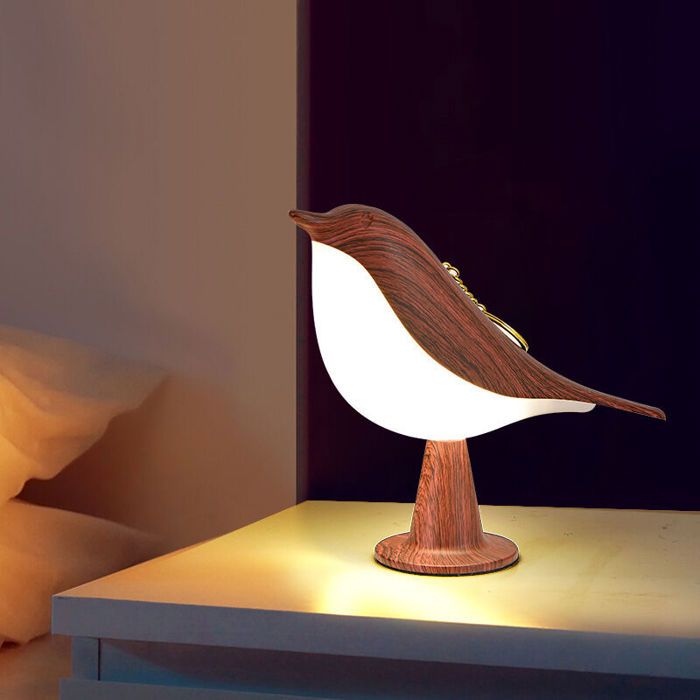 Lampe de chevet LED oiseau lampe de chevet LED oiseau à intensité variable et température de couleur réglable sans scintillement