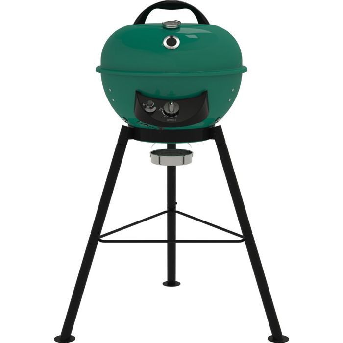 OUTDOORCHEF  City 420 G SE Green ? Barbecue &agrave; Gaz Sph&eacute;rique Compact avec Sac de Transport, 4,3 kW, Cuisson Directe et Indirecte, 4-6 Personnes 