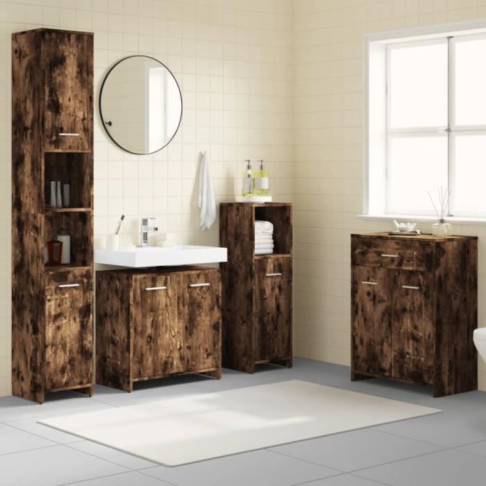 55 Pièces Meubles De Salle De Bain Pour Maison De Poupée 11,5 Pouces - Ensemble Avec Lumières Et Sons - Jeu De Rôle Pour Enfants