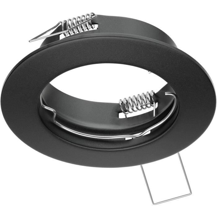 10 st. plafondinbouwframe FERE, rond, wit glanzend (GU10