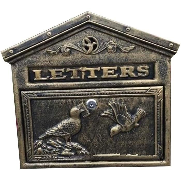 Boîte Aux Lettres Murale Boîte de Livraison Boîtes aux lettres européennes en fonte d