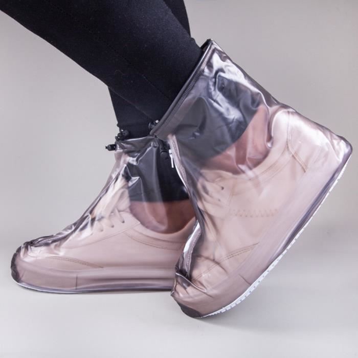 100pcs Couvre-chaussures En Plastique Jetables Couvre-chaussures De Pluie  Protecteur Imperméable Couvre-chaussures Durables Pour L'intérieur