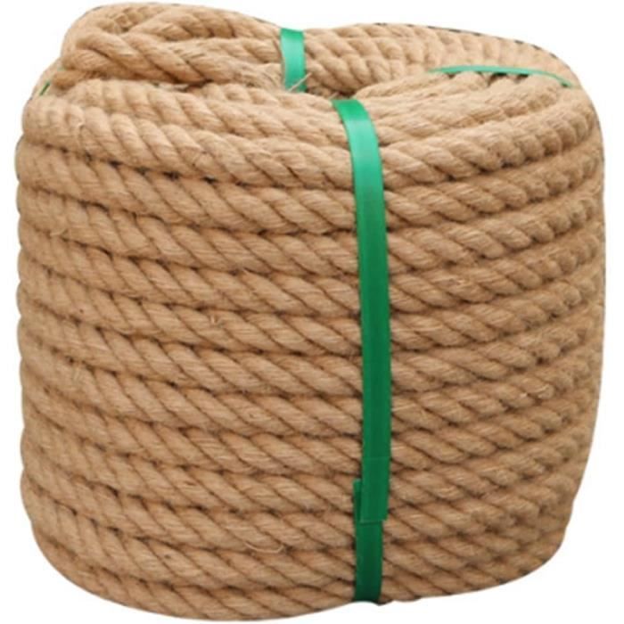 Corde Torsadée En Coton Naturel - 6,35 Mm - Couleurs Unies - Variété De