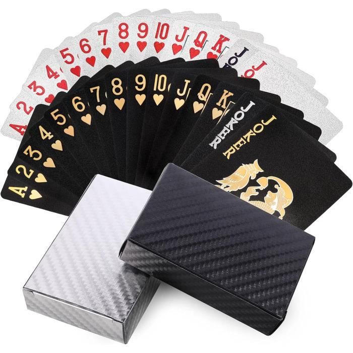 Cartes À Jouer Dorées,Cartes À Jouer En Feuille Dor,Cartes À Jouer En