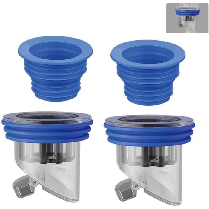 Lot De 2 Bouchons D'évier Universels à Poussoir, 34-40 Mm, Avec Filtre Anti Obstruction Pour Evier De Cuisine Et Baignoire 97077940