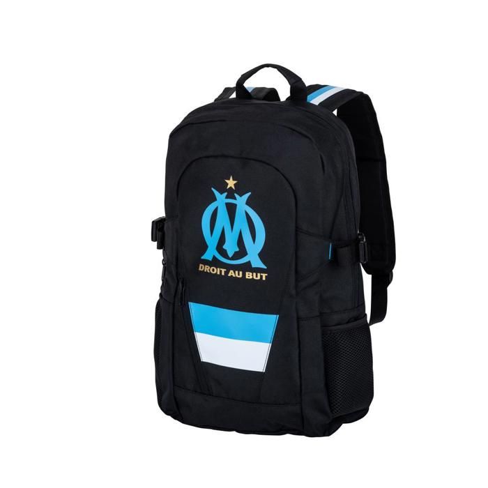 Sac à Dos Scolaire Officiel OM – Olympique De Marseille 3 Compartiments, Qualité Pro