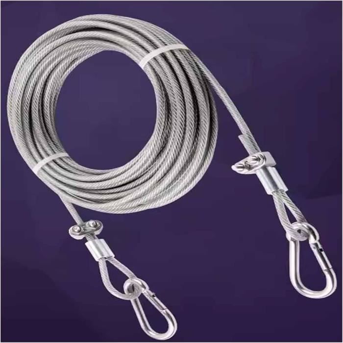 Corde à Linge Extensible Acier Inoxydable 4,8m - Rétractable Murale Avec Serrure Anti-Affaissement Pour Balcon