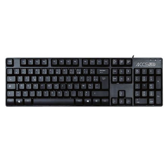 Clavier Filaire Accsup KC06 FR V2 – AZERTY, Noir - vue 4