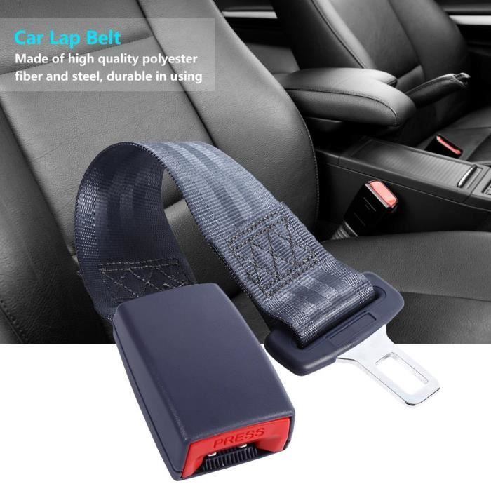 Boucle d'extension de ceinture de sécurité de voiture, rallonge de ceinture  de sécurité de voiture noir