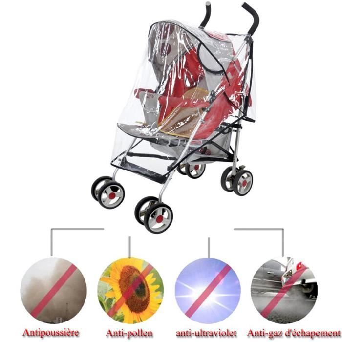 Habillage pluie pour Landau possette universel 85 90 46cm proteger l enfant Cdiscount Puericulture Eveil bebe