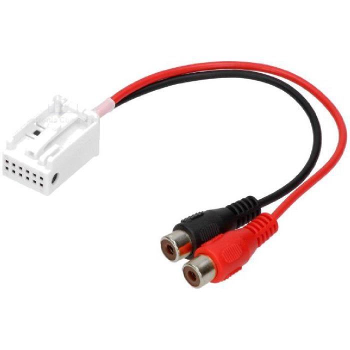 Cable Autoradio Adaptateur RCA - BMW 5/ 7/ X5/ Z3/ Z4/ Mini Cooper changeur CD usine