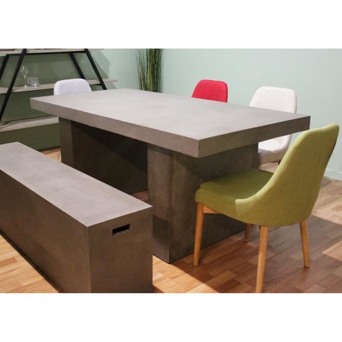Table De Repas En Beton Salon Et Jardin Design Contemporain