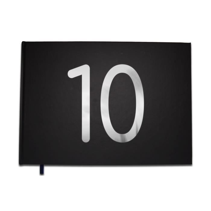 Livre D Or 10 Ans Anniversaire Mariage Retraite Lettres Chromees 100 Pages Qualite Premium Uttscheid Couleur Noir C Cdiscount Beaux Arts Et Loisirs Creatifs