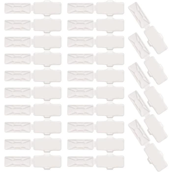 1000 Attaches Étiquettes Vêtements En Nylon Blanc – Ficelles Solides Avec Verrouillage Rapide Pour Hang Tags