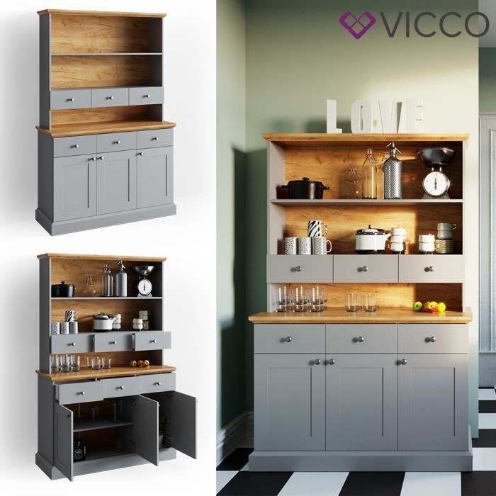 Vicco Armoire De Cuisine Cambridge Vitrine Buffet Etagere De Cuisine Maison De Campagne Chene Gris Cdiscount Maison Vicco Armoire De Cuisine Cambridge Vitrine Buffet Etagere De Cuisine Maison De Campagne Chene Gris Cdiscount Maison