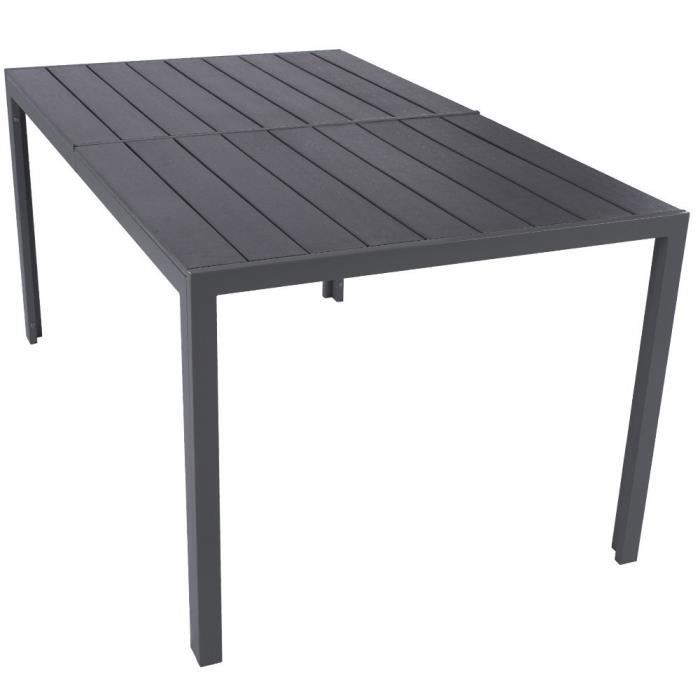 Table De Jardin Terrasse Balcon En Aluminium Pour 6 Personnes Achat Vente Table De Jardin Table De Jardin Terrasse Ba Cdiscount