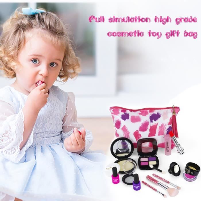 Faire Semblant De Maquillage Pour Les Enfants 12 Pieces Ensemble Fille Jouets Mignon Mode Cosmetique Jouet Cadeau Mignon Cdiscount Jeux Jouets