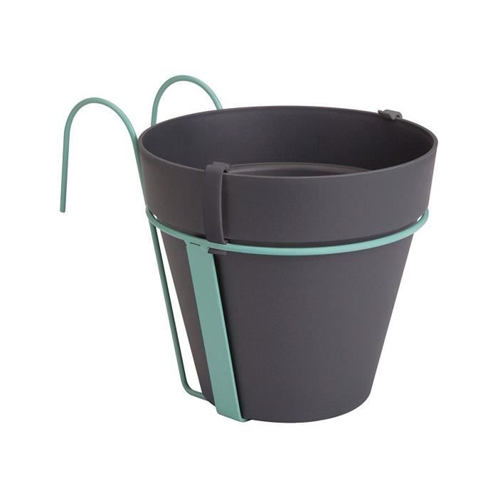 Plant pot Elho Balconniere Black 16,5 x 39 x 13,7 cm