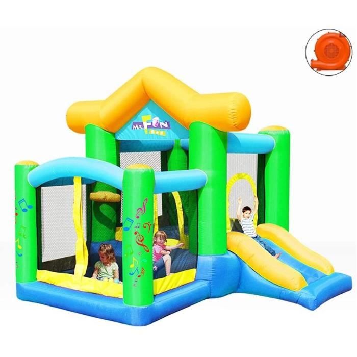 Chateau Gonflable Exterieur Trampoline Grand Gonflable Toboggan Gonflable Maison De Jeux De Divertissement For Enfants Cdiscount Jeux Jouets