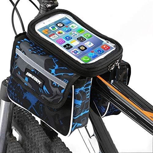 Pochette étanche pour cadre de vélo poche pour téléphone portable sacoche pour vélo accessoire de cyclisme housse avec écran tactile 5,5