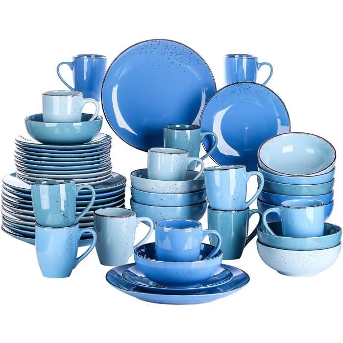 Assiette /à Soupe Saladier Fa/ïence 4 Pi/èces- 700 ML Assiette Creuse en C/éramique S/érie Navia vancasso
