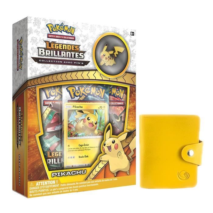 Coffret Pokemon Legendes Brillantes Pikachu En Vf 1 Mini Classeur Lagiwa Achat Vente Carte A Collectionner Cdiscount
