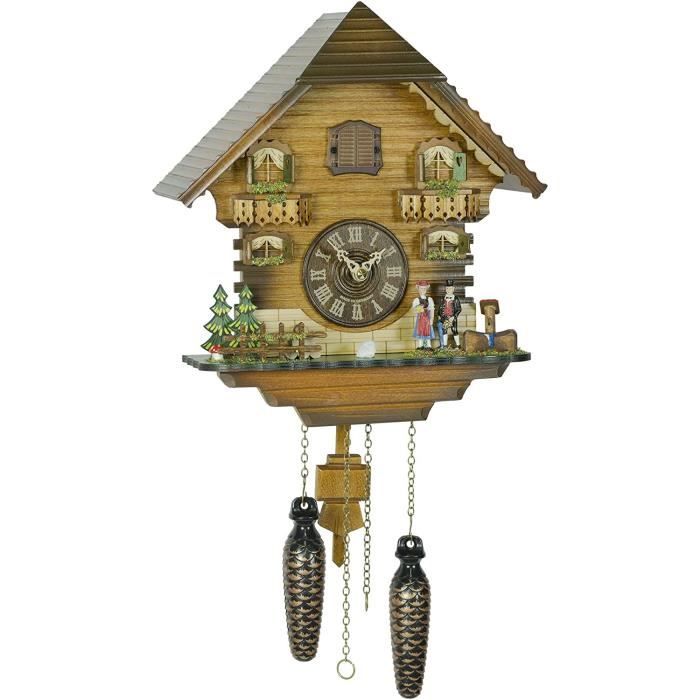 Pendule à coucou à quartz Maison de Forêt Noire EN 492 Q neuf