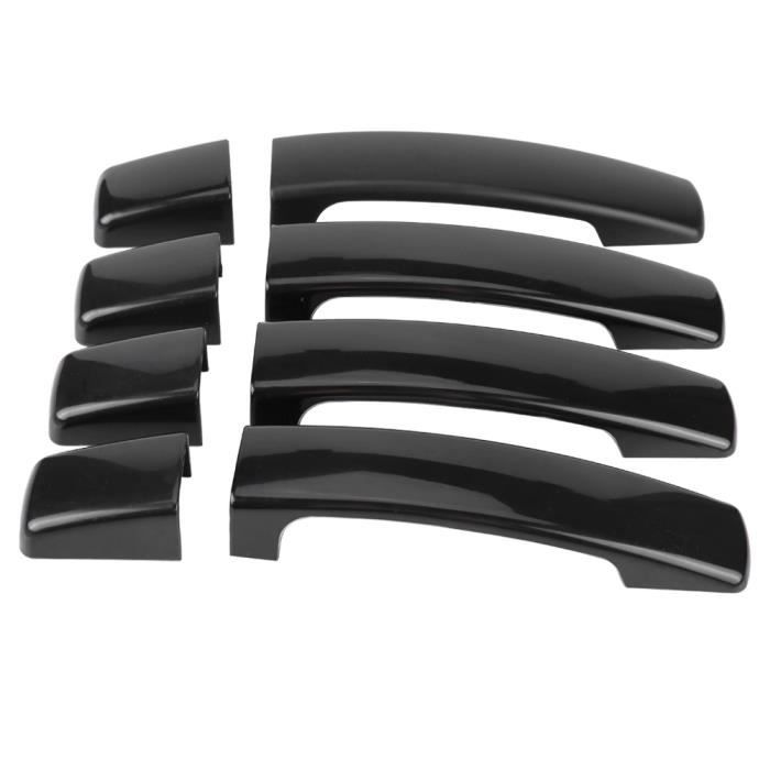 4pcs couvercle de poignée de porte extérieur noir brillant pour Range Rover Sport Discovery 3 Freelander 2-TIP
