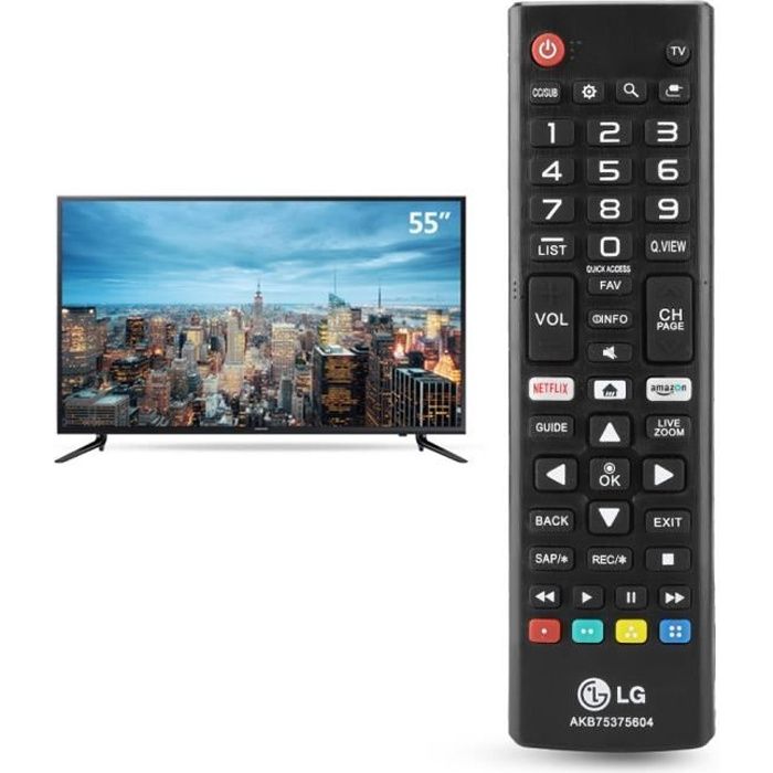 Télécommande multifonctionnelle sans fil LED Smart TV LCD pour LG  AKB75375604 - Cdiscount TV Son Photo