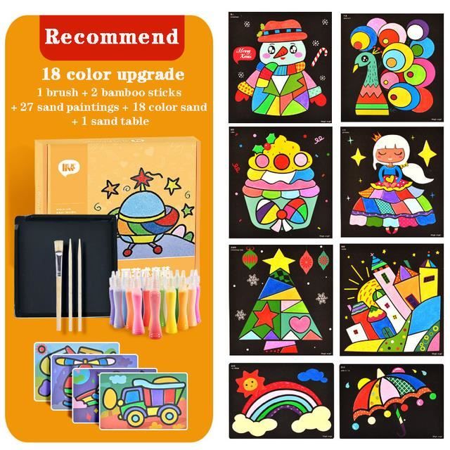 Kit Sable Coloré Yayatty - 38 Couleurs - 1.33kg Total - Pour Artisanat Et Peinture Enfants