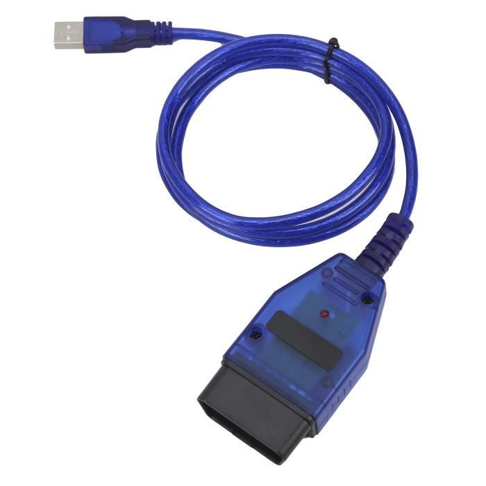 ESTINK Câble de diagnostic Outil de diagnostic professionnel de Scanner de câble USB OBD2 adapté pour Seat Alhambra / Altea /
