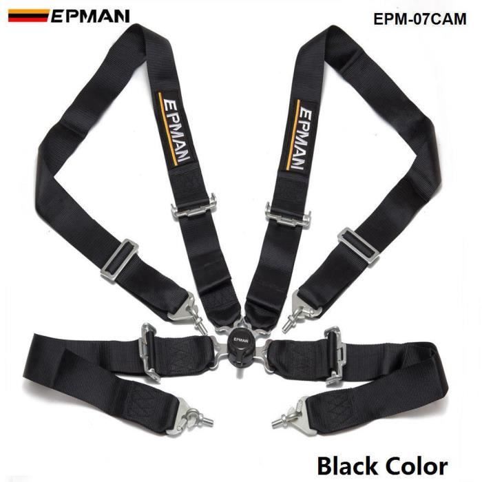Accessoires auto,Epman Racing ceintures de sécurité à 4 points, sangles de siège, harnais de sécurité Camlock, 3 \