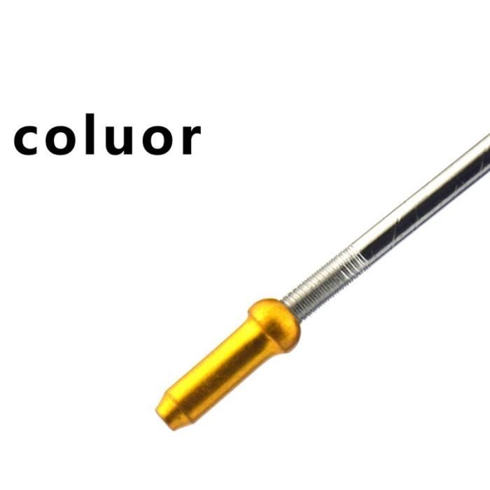 5 Embouts De Câble Vélo En Aluminium 4 Mm - Pour Câbles De Frein Et Vitesse, Sertissage Facile