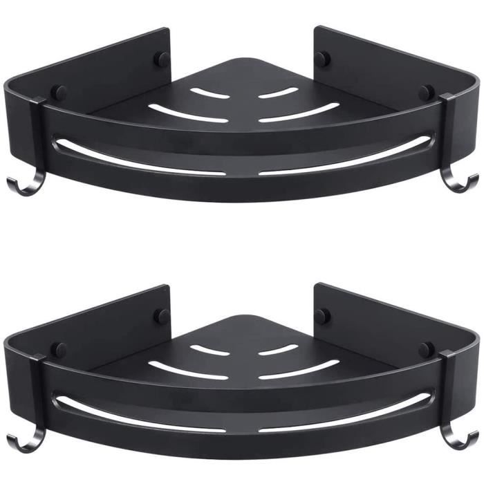 2 Pièces Étagère Douche, Tablette Douche Sans Perçage, Coin Tablette