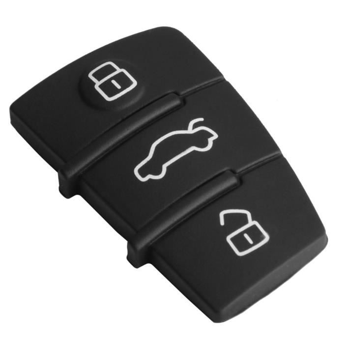 Dioche Coque de clé Coque de protection pour clé intelligente 3 boutons pour Audi A3 A4 A6 A8 TT Q7 S6