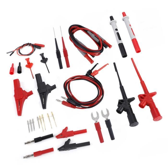 Kit De Fils De Test Banane à Fiche Banane 4 Mm Pour Pince Crocodile Multimètre Et - VBESTLIFE