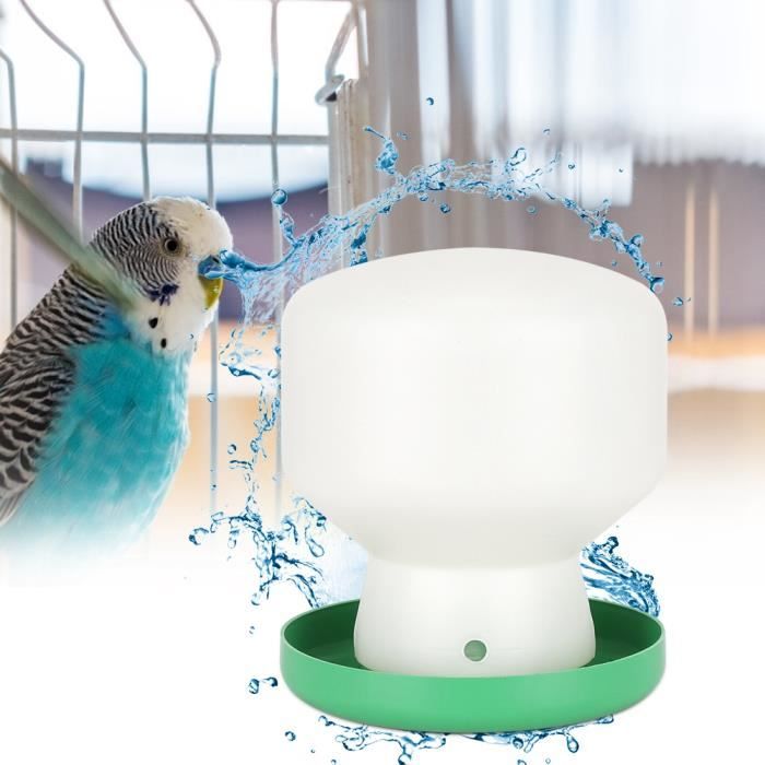 Distributeur D'eau Automatique Pour Oiseaux - Abreuvoir 125ml, ABS, Pour Perruches, Canaris, Calopsittes - Facile à Installer Et Nettoyer - 6