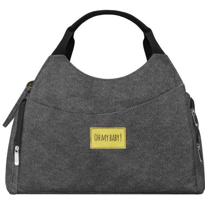 Sac langer Multipocket BADABULLE Gris chin Grande
