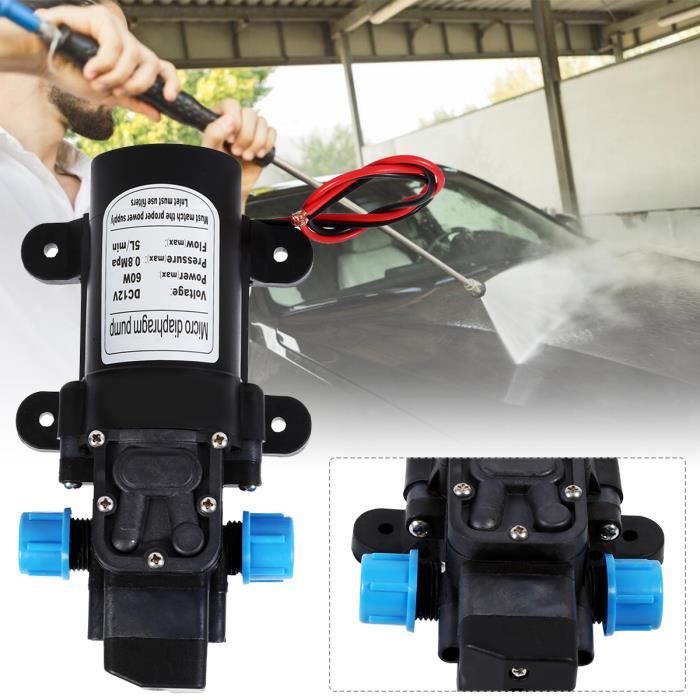 Pompe à Eau 12V 160 PSI Haute Pression Auto-Amorçante – Diaphragme Pour Caravane Bateau Jardin Douche Camping-Car